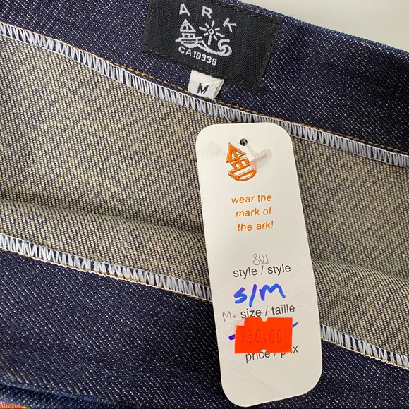 Ark Demin A-line Skirt With Grpahic Print Size M - Picture 9 of 9